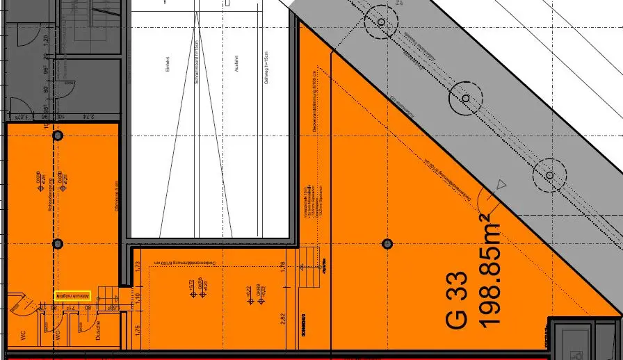 Grundriss G33 Detail (unverbindlich)