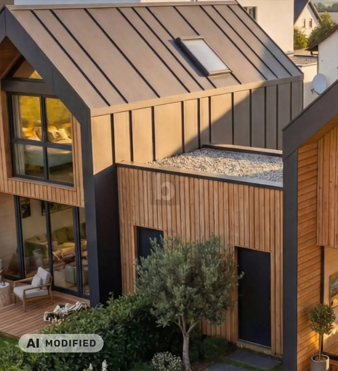 Family apartment with private garden and wooden terrace