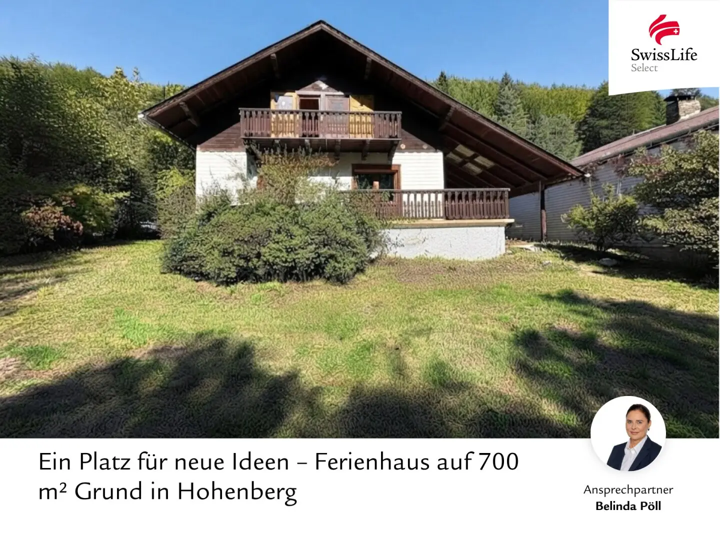 Ein Platz für neue Ideen – Ferienhaus auf 700 m² Grund in Hohenberg