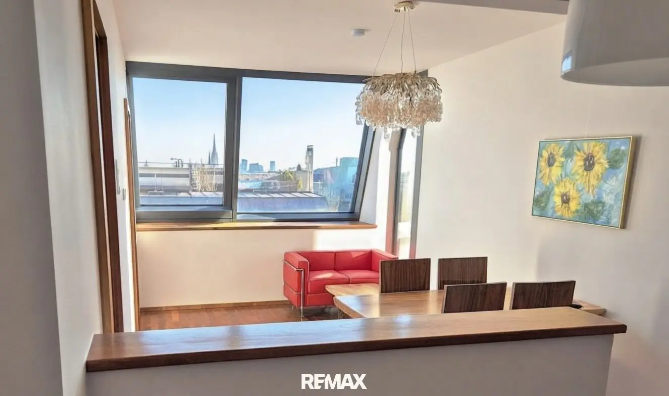 Ein Platz über der Stadt – Dachgeschoßwohnung mit Terrasse und Wienblick – 62,5 m² Wohntraum um 965.000 € kaufen!