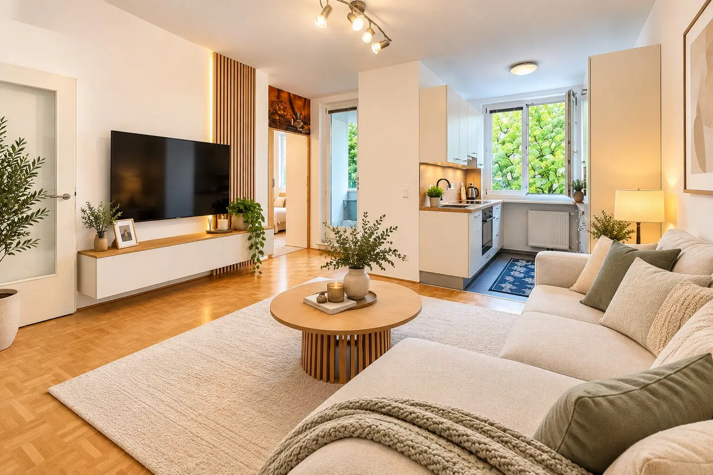 LIVING WITH GREEN VIEW | 2-ROOM APARTMENT | LOGGIA | NEAR U3 | GARAGE (optional)