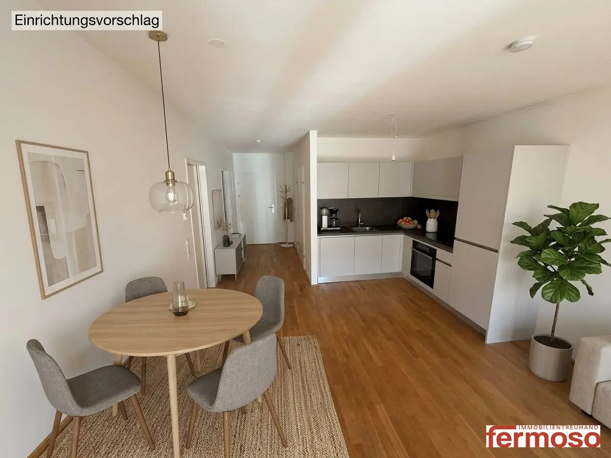 Moderne 2-Zimmer-Wohnung mit Balkon, Fußbodenheizung &amp; Einbauküche in 1210 Wien!
