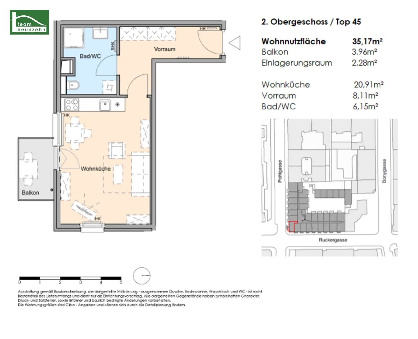 Wundervolle 1-Zimmer Wohnung in toller Lage - Einbauküche inklusive - ab 01.11.2026 verfügbar!