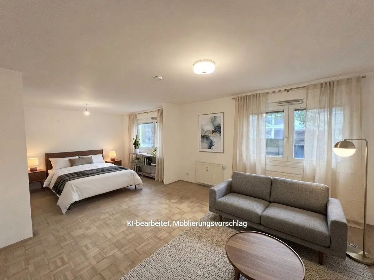 Commission-free from the owner Courtyard location Well-maintained ground floor 1-2 room apartment near Troststraße