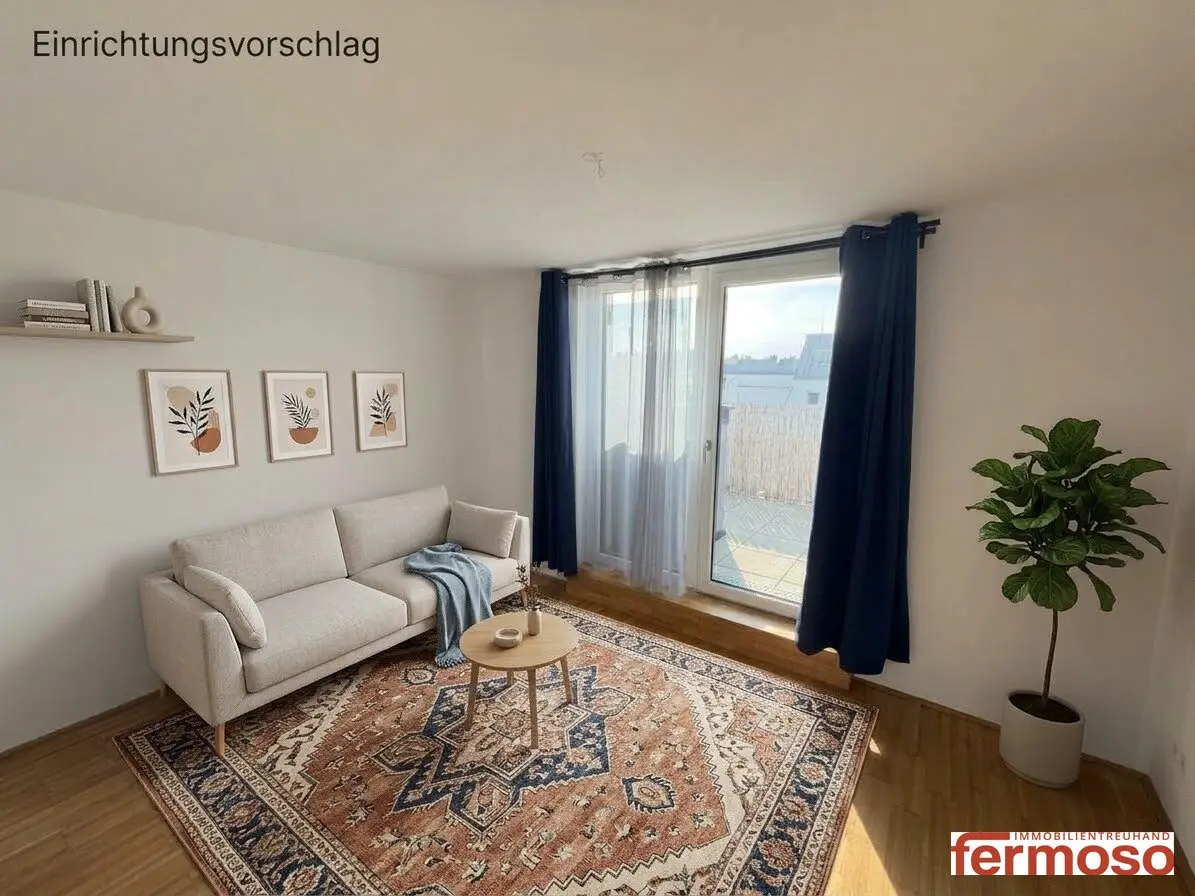 Moderne 2-Zimmer-Terrassenwohnung in 1200 Wien, 6. Stock, mit Fußbodenheizung!