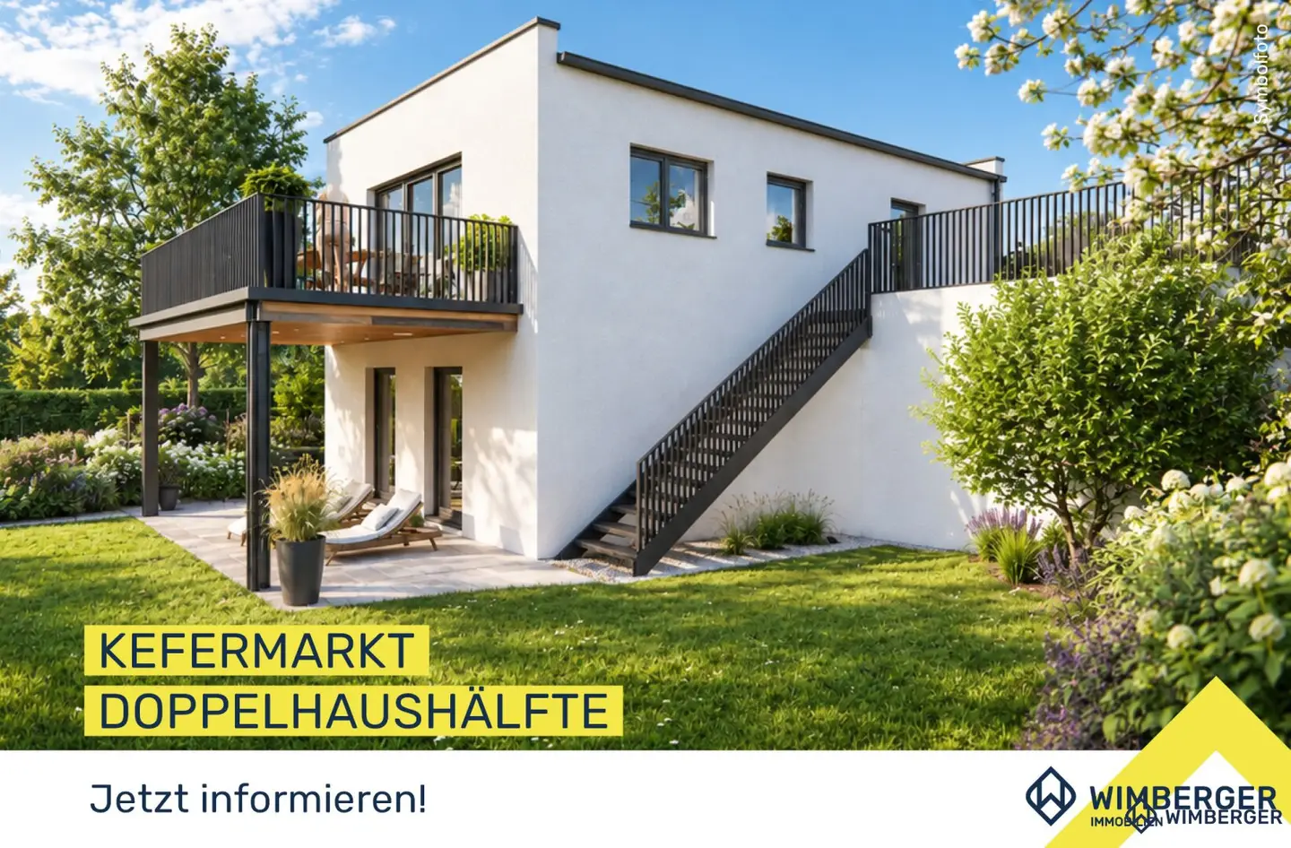 Moderne Doppelhaushälfte inkl. Carport nahe Schloss Weinberg – durchdachter Grundriss mit Aussicht | Baubeginn 2026 | Erstbezug