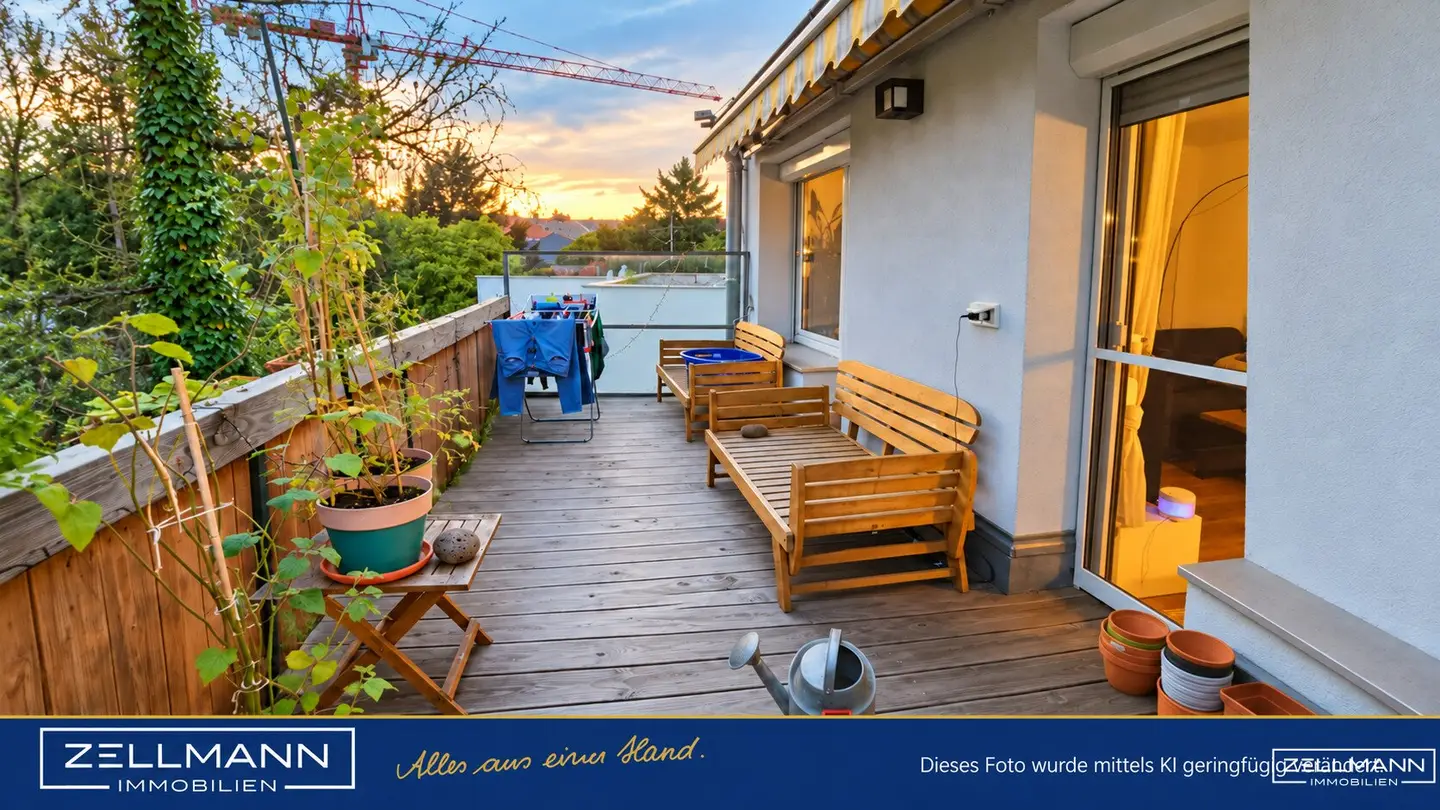 MAUER-LIEBE! Sonnige Maisonette mit Terrasse, Grünblick &amp; Wärmepumpe | ZELLMANN IMMOBILIEN
