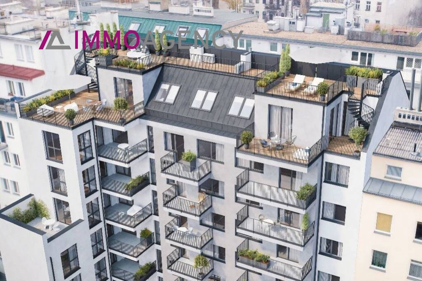Neubauwohnung hofseitig mit Terrasse Naschmarkt