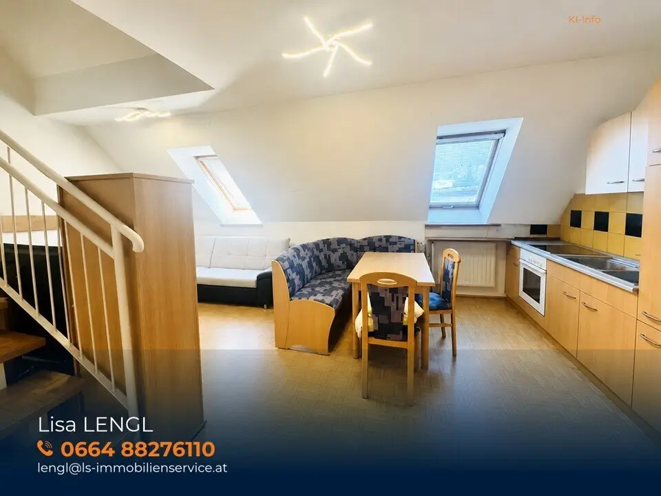 Bright maisonette apartment in Grazer Straße in Hartberg