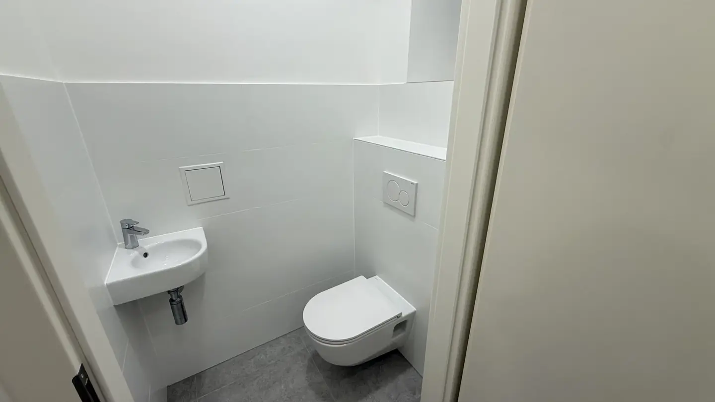 WC mit Handwaschbecken