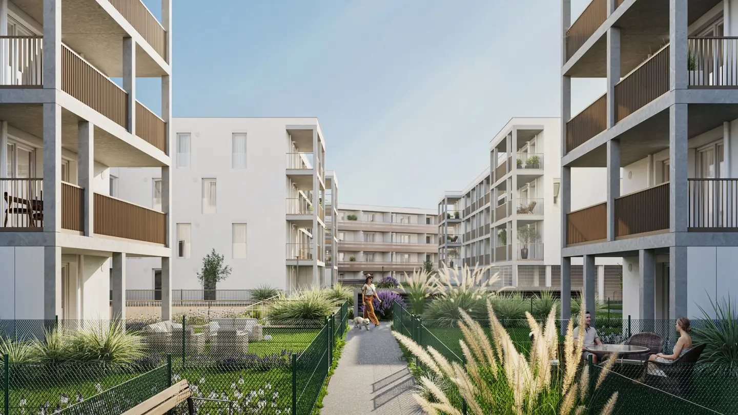 Moderne Gartenwohnung: Erstbezug Nähe Badner Bahn - 3 Zimmer- Heizung und Warmwasser bereits inkludiert - AKTION "3 Monate mietfrei*":