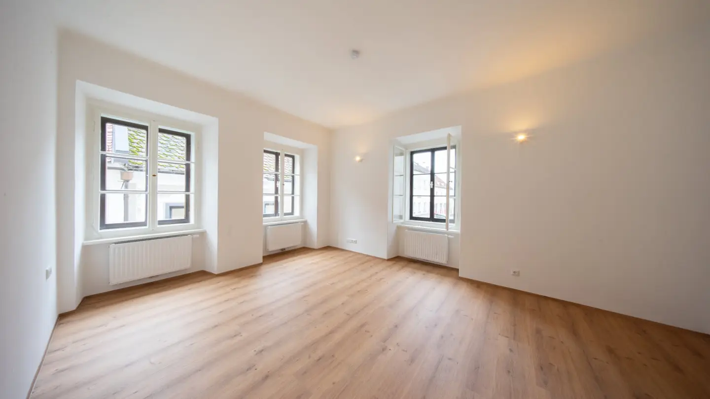 Riesiege Terrasse im Altstadthof, 4 Zimmer-Wohnung