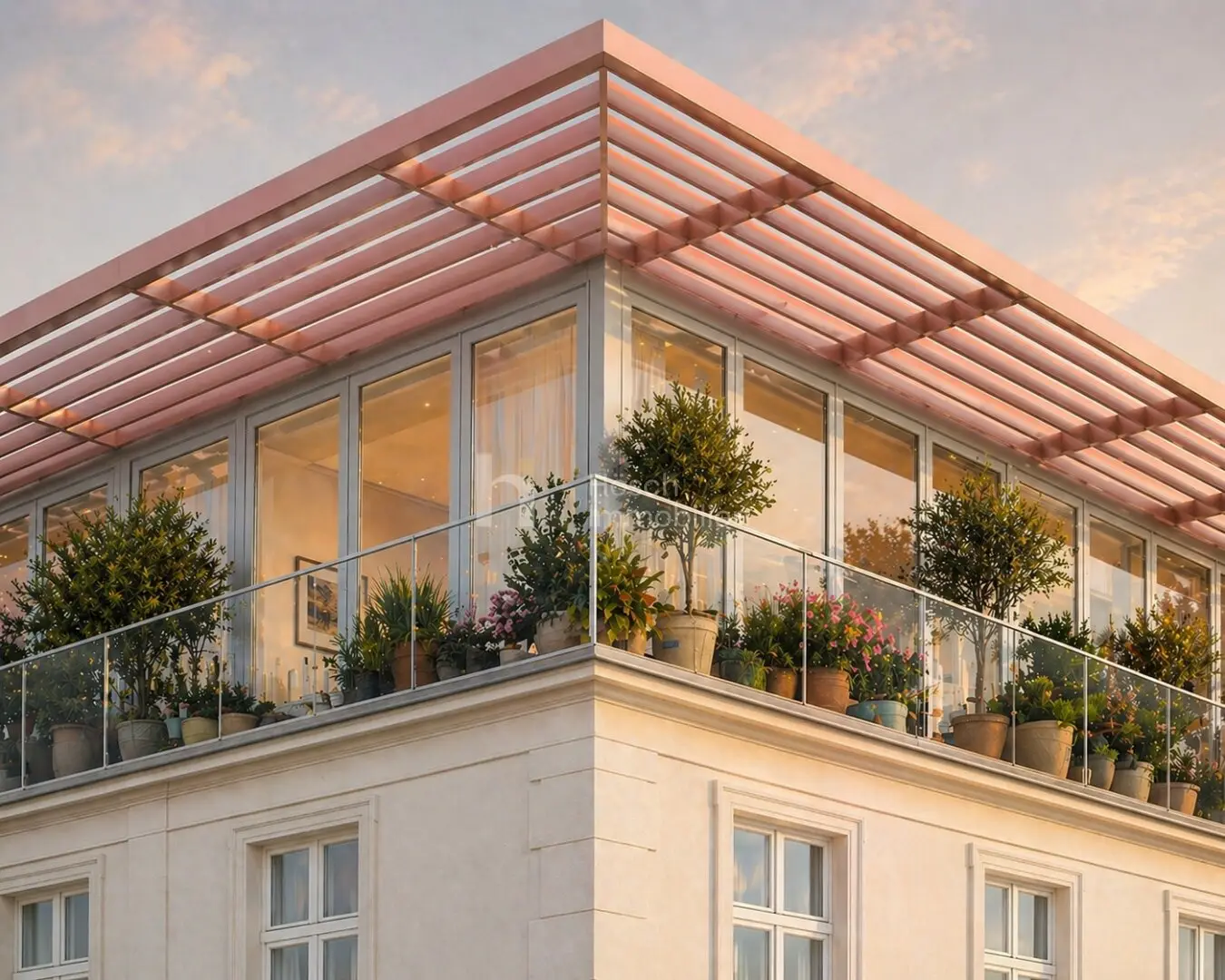Freiraum am Dach – Projektvisualisierung