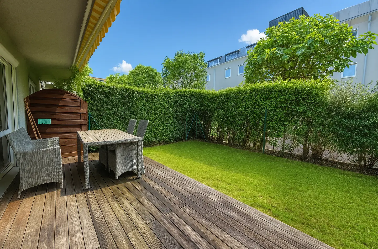Lichtdurchflutete Wohnung mit Privatgarten und durchdachtem Grundriss