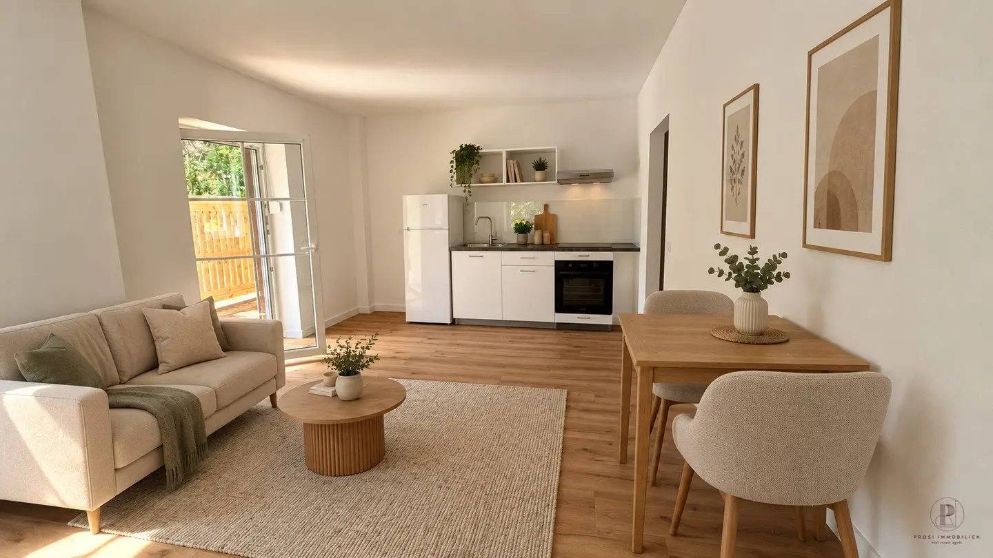 *Gartenwohnung 45m² 2-Zimmer inkl. Küche in Bad Waltersdorf - Zentrumsnahe*