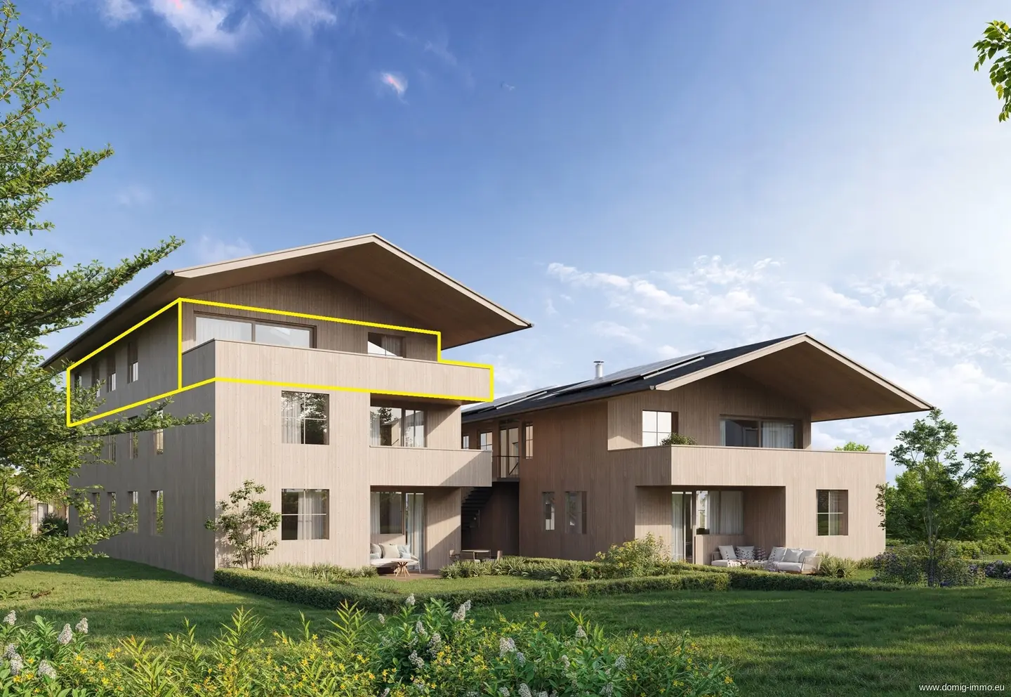Sonniges Penthouse mit Bergblick und Smart Home