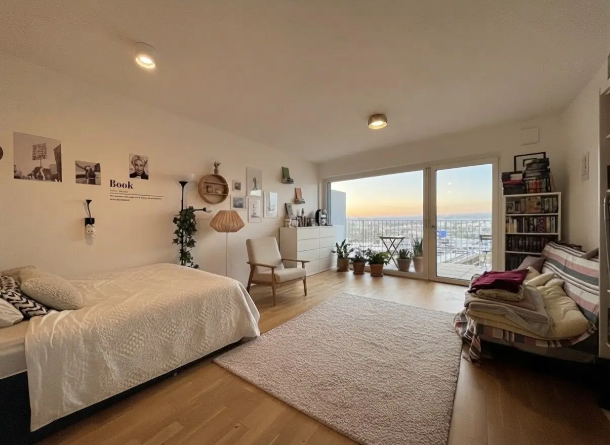 Optimal angebundene 1-Zimmer Wohnung mit Balkon