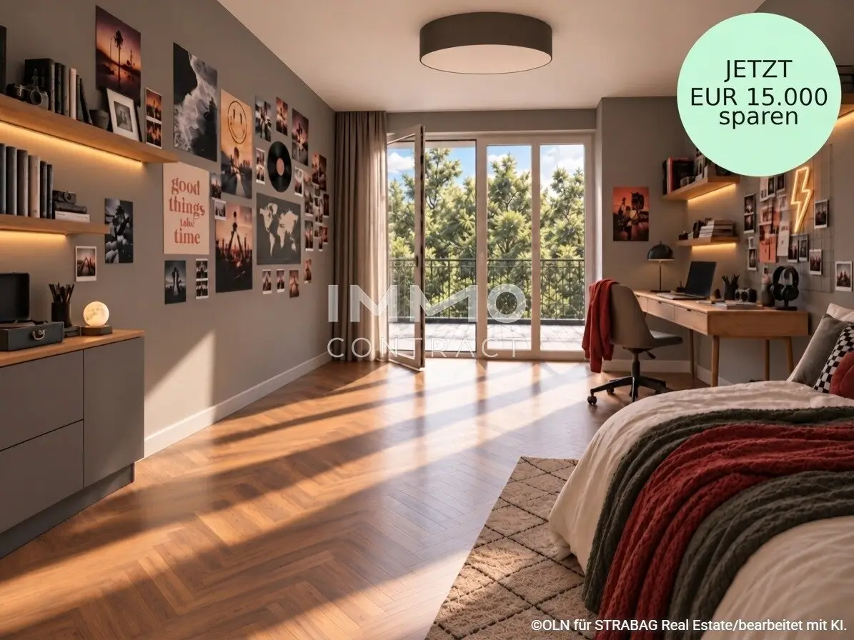 Commission-free &amp; new: Dream three-room apartment with spacious balcony