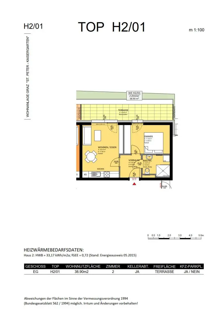 Grundriss: St. Peter Hauptstraße 71-73 - Graz