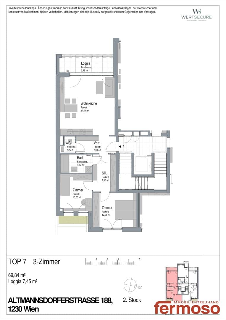 Neubauwohnung mit Loggia nahe U6 Erlaaer Straße