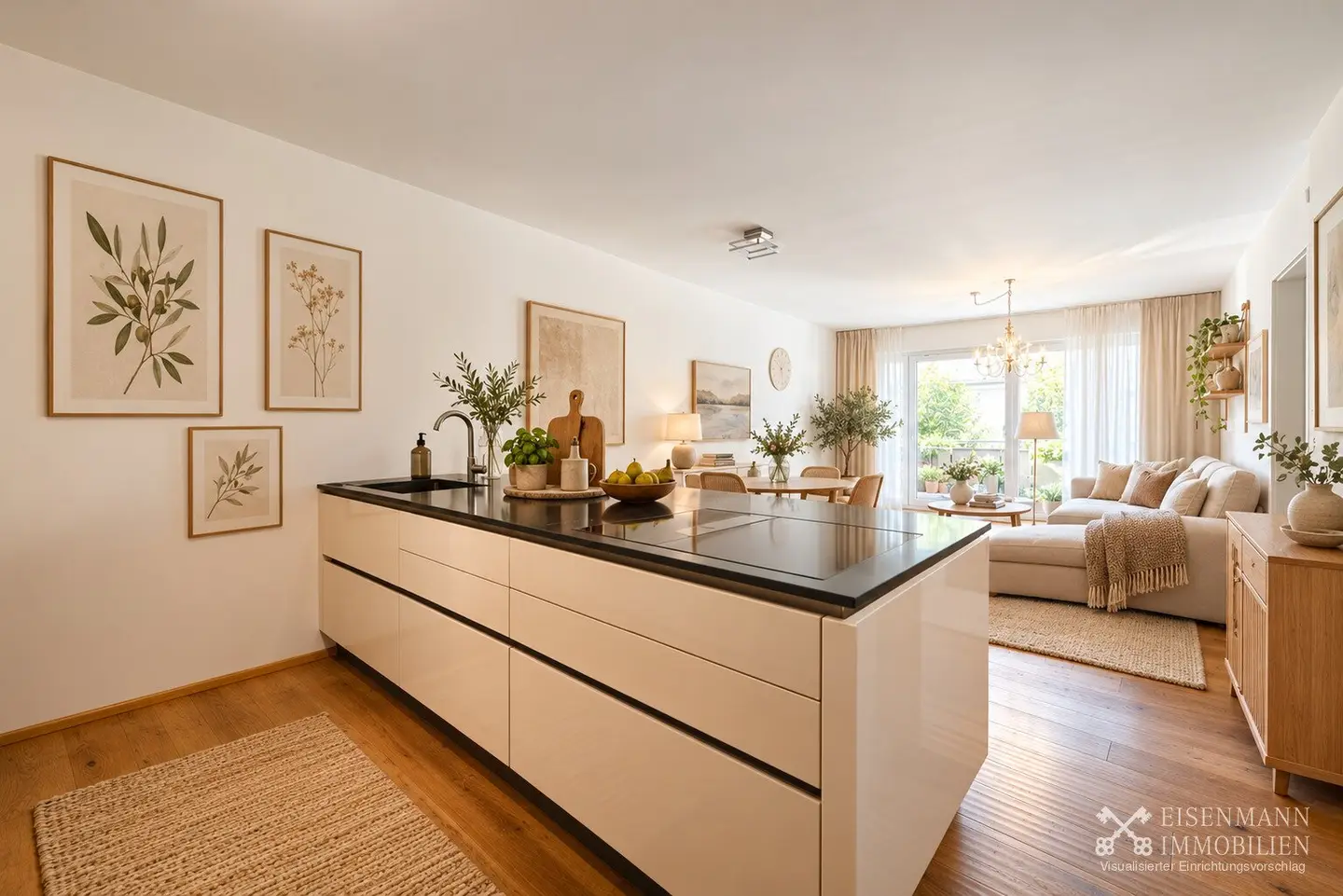 Wörgl-2-Zimmer-Eigentumswohnung-Wohnzimmer-Küche +