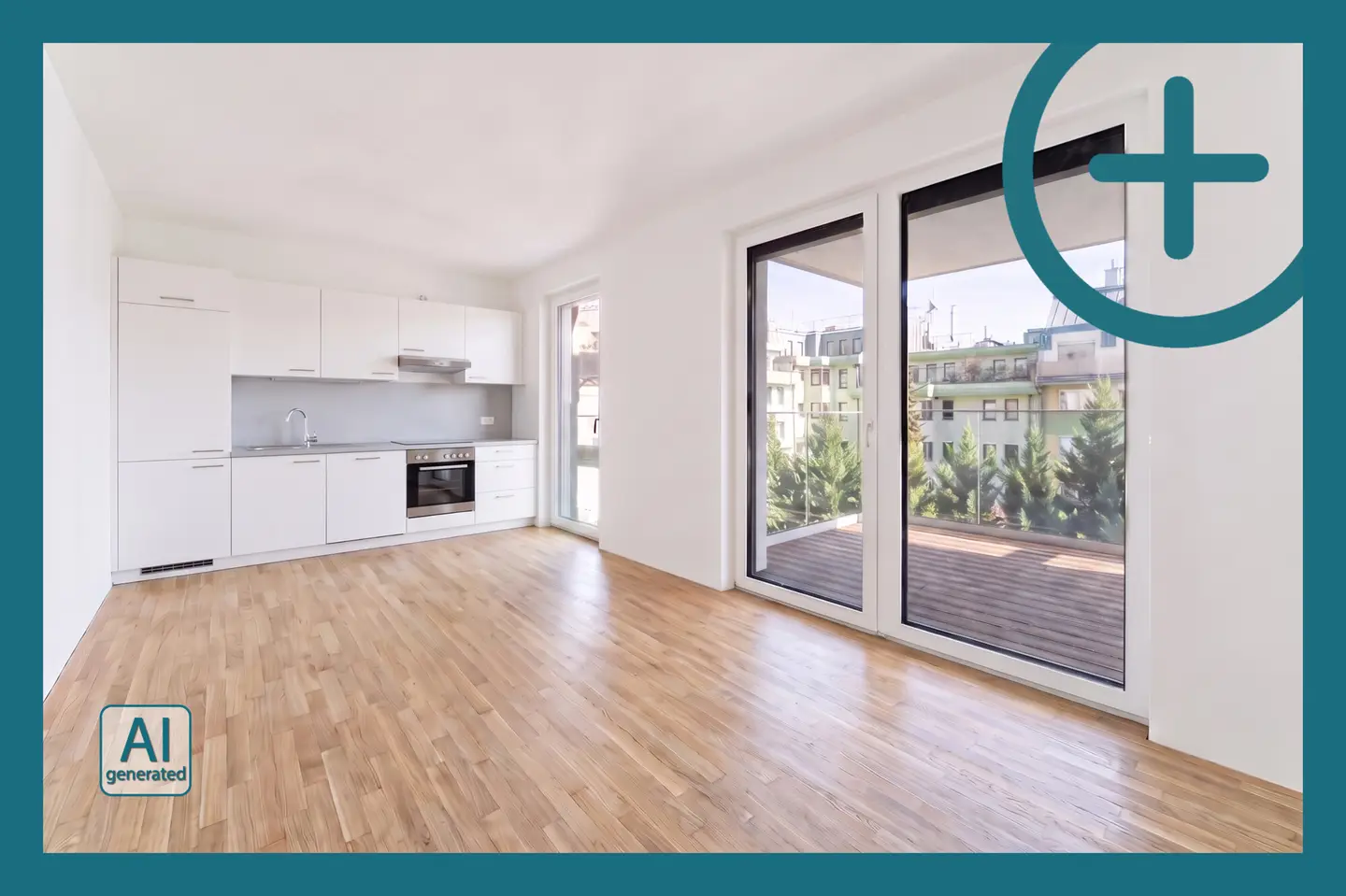 Lichtdurchflutete Neubauwohnung mit Balkon und Aufzug
