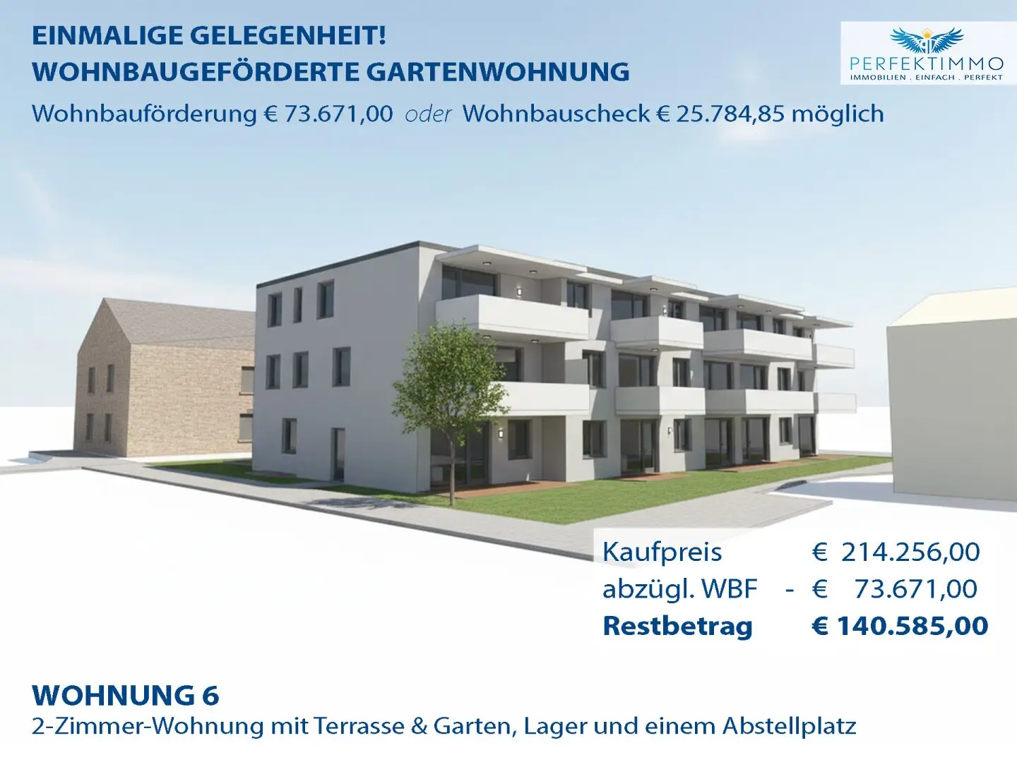 „Wohnen mit Aussicht auf die Geierwand“ - Wohnbaugeförderte Neubauwohnung W 6