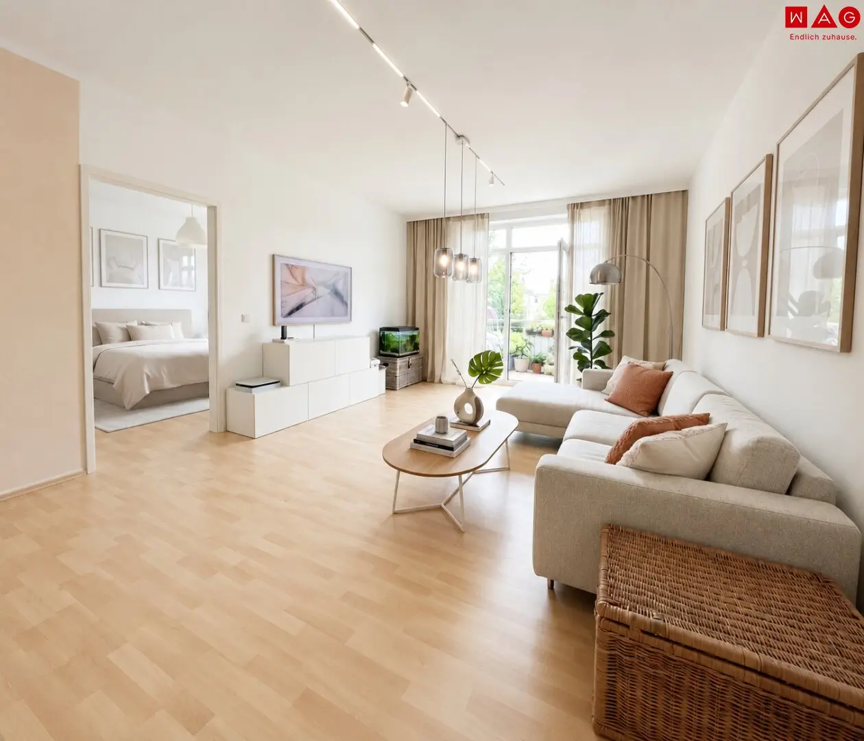Spacious 3.5-room apartment with separate dining area and underground parking space