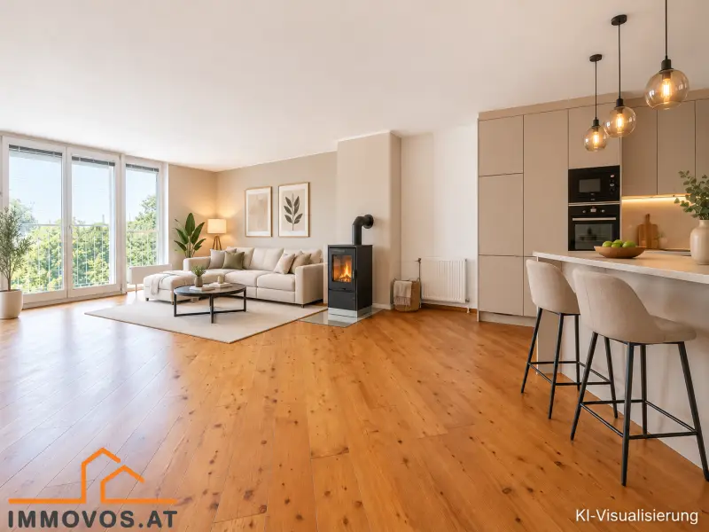 Maisonettewohnung mit sonniger Terrasse Kamin und Sauna