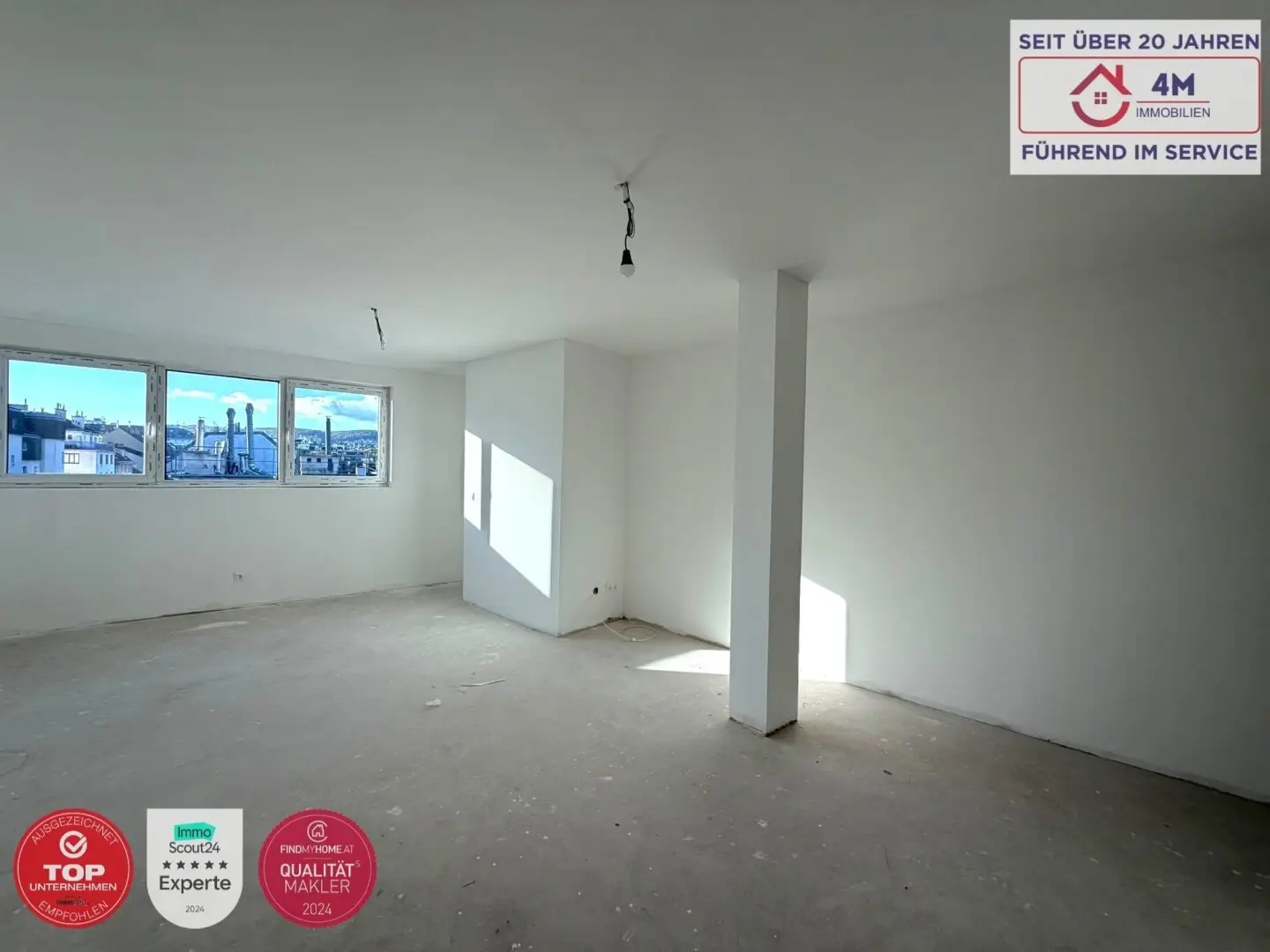 Top-Erstbezug im Neubau! Perfekt geschnittene 2-Zimmer-Wohnung mit 54,40 m² im 4. Liftstock