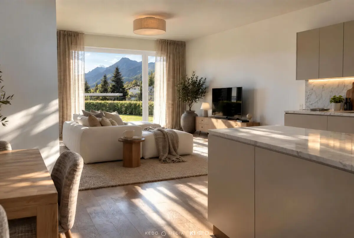 Lichtdurchflutete Erdgeschosswohnung mit Privatgarten