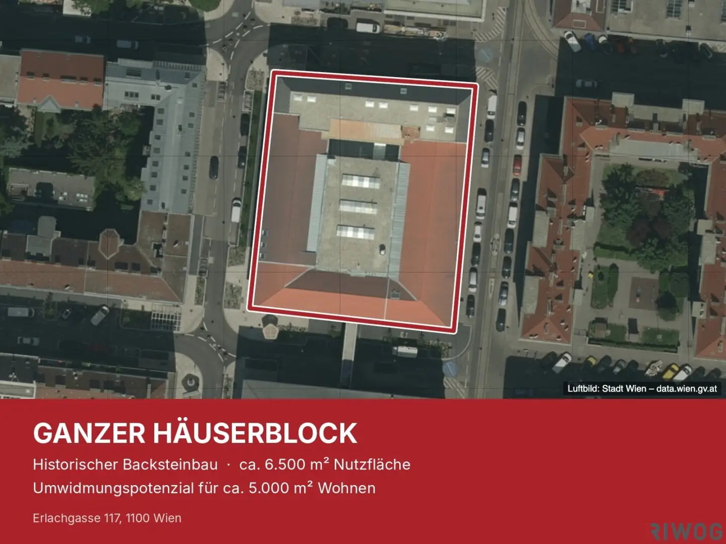 GANZER HÄUSERBLOCK | Historischer Backsteinbau mit ca. 6.500 m² Nutzfläche | Umwidmungspotenzial für ca. 5.000 m² Wohnen | Hauptbahnhof in ca. 10 Minuten