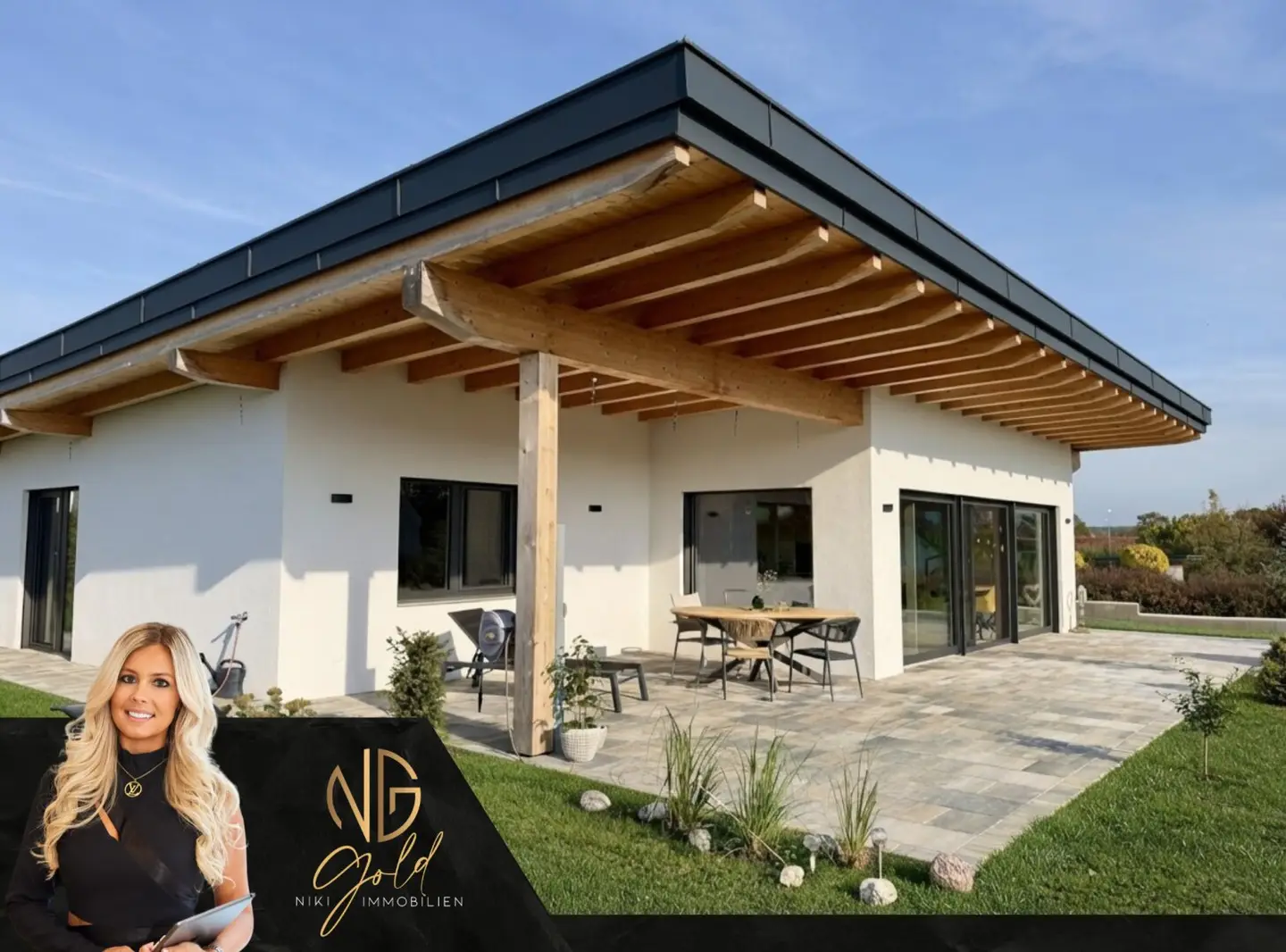 Stilvoll, großzügig &amp; barrierefrei! Exklusiver Bungalow mit sonnigem Garten im Südburgenland