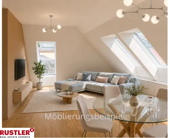 Lichtdurchflutete Dachgeschosswohnung mit großer Terrasse Erstbezug