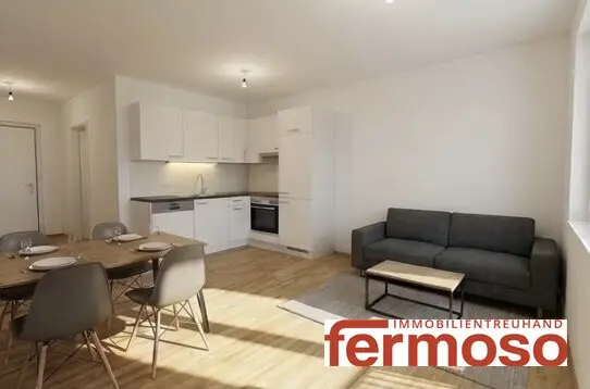Terrace apartment with district heating and underfloor heating in 1200 Vienna – 2 rooms, 58 m²