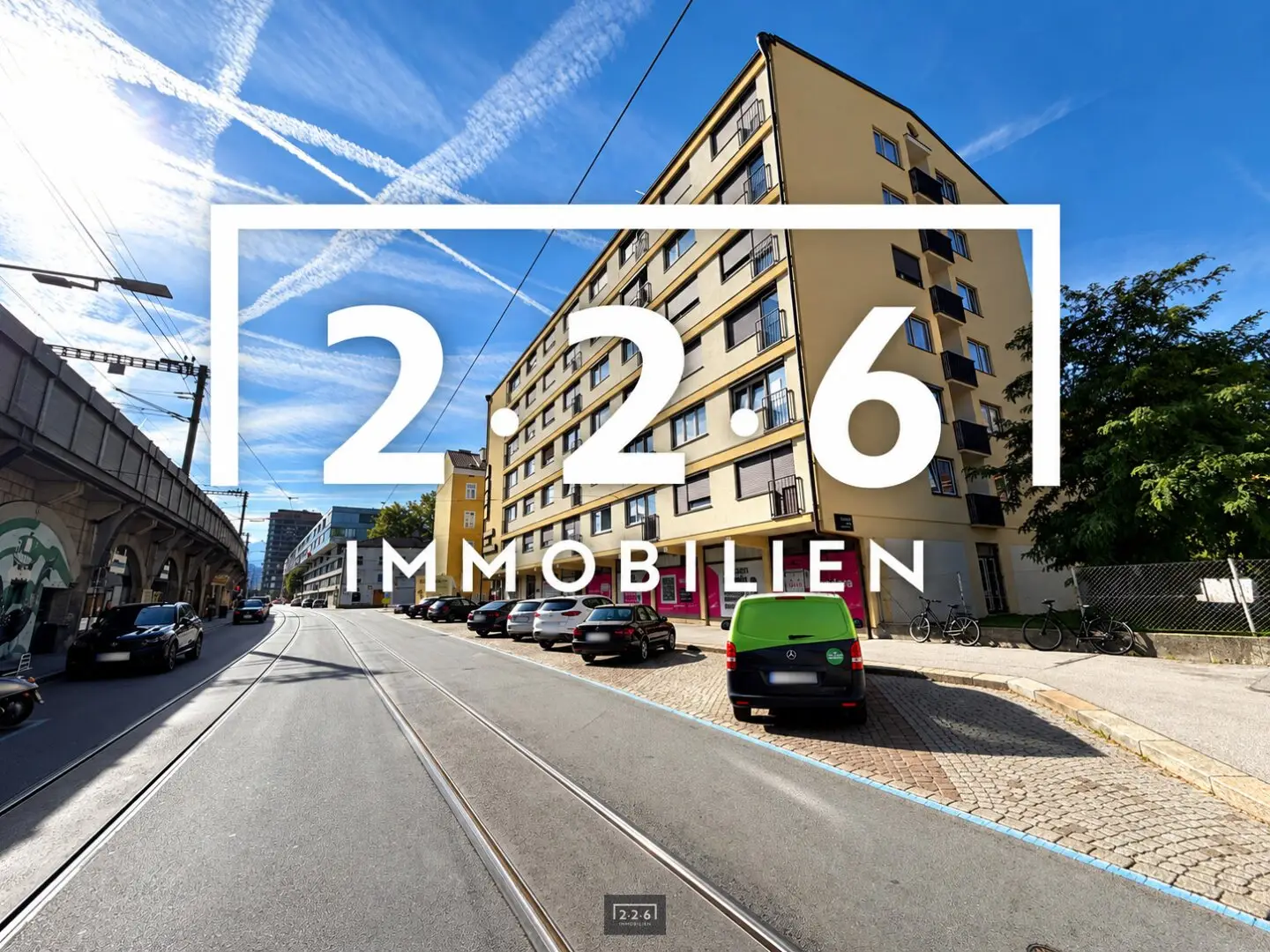 226 IMMOBILIEN: Vermietete, sanierungsbedürftige 2-Zimmer-Wohnung in Innsbruck / Viaduktbögen / Nähe Sowi