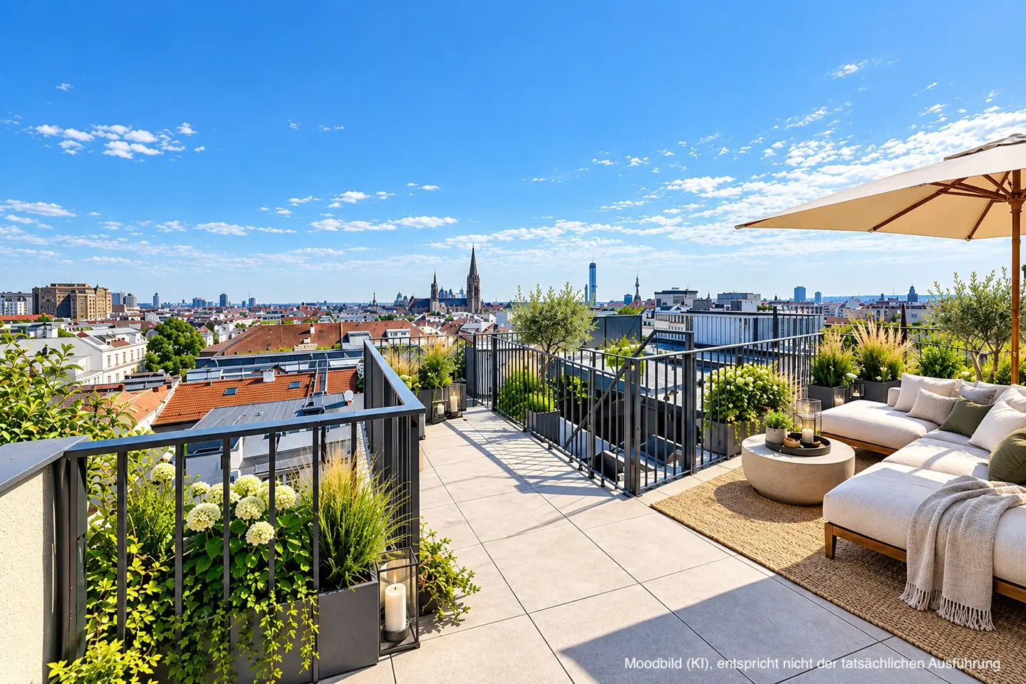 Wohnen über den Dächern Wiens – Exklusives Penthouse mit traumhafter Aussicht &amp; Dachterrasse, nächst Stadtpark, Wien Mitte und Rochusmarkt