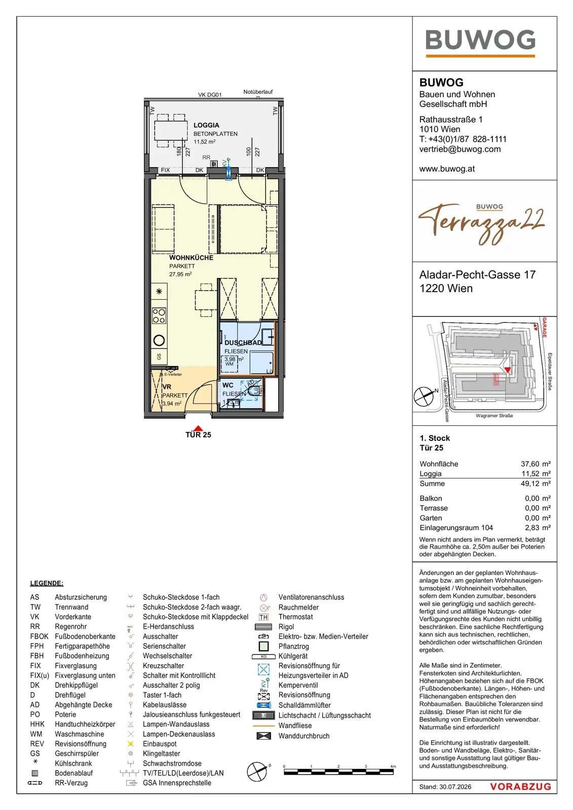 Neubauwohnung mit Garten und exzellenter Anbindung