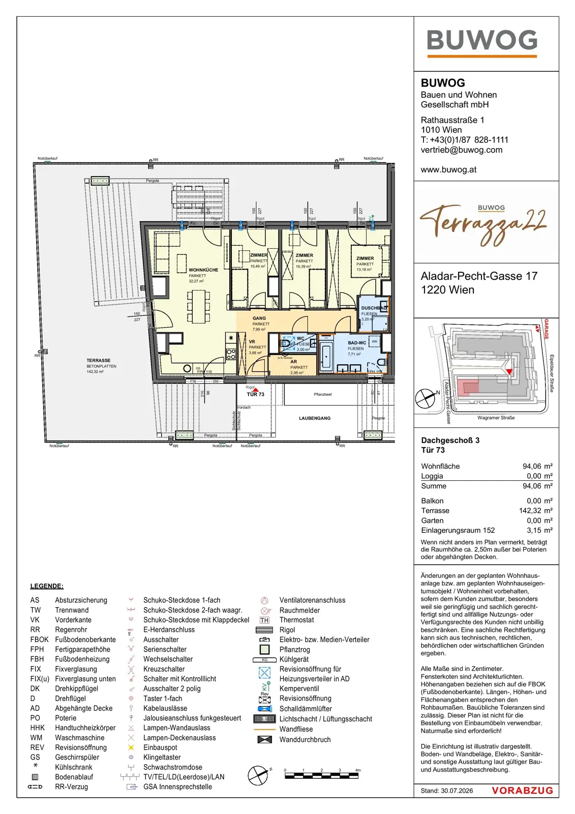 Neuwertige Dachgeschosswohnung mit großzügiger Terrasse