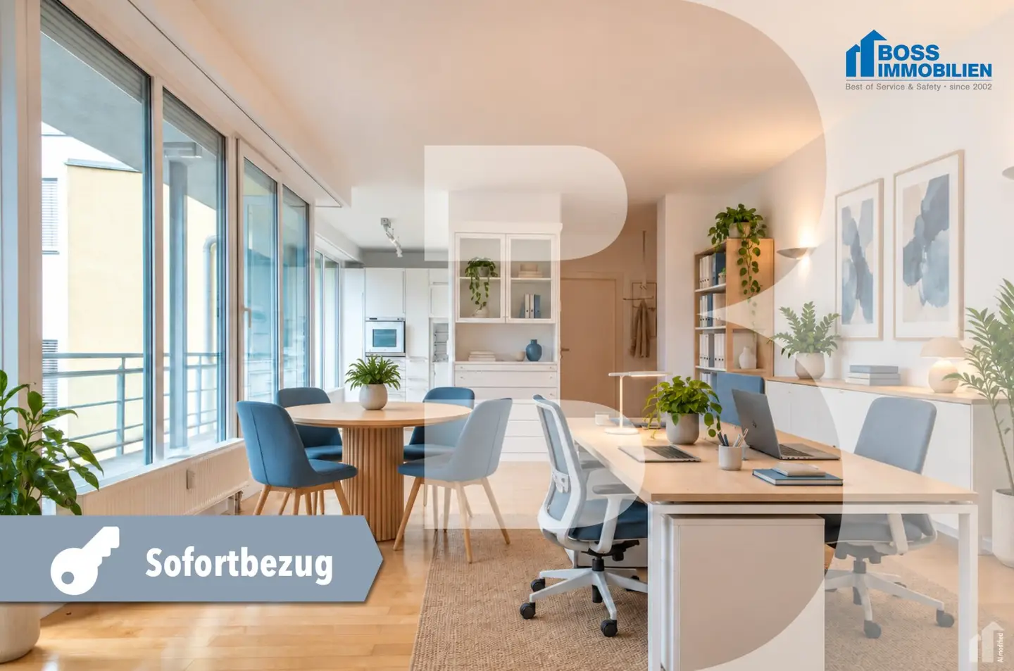 Modern office with terrace and underground parking space | Near Landstraße