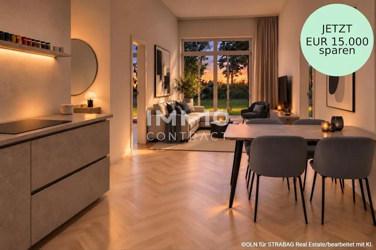 Sonne am Nachmittag &amp; über 100 qm Eigengarten: Top-Neubau Erstbezug (provisonsfrei)