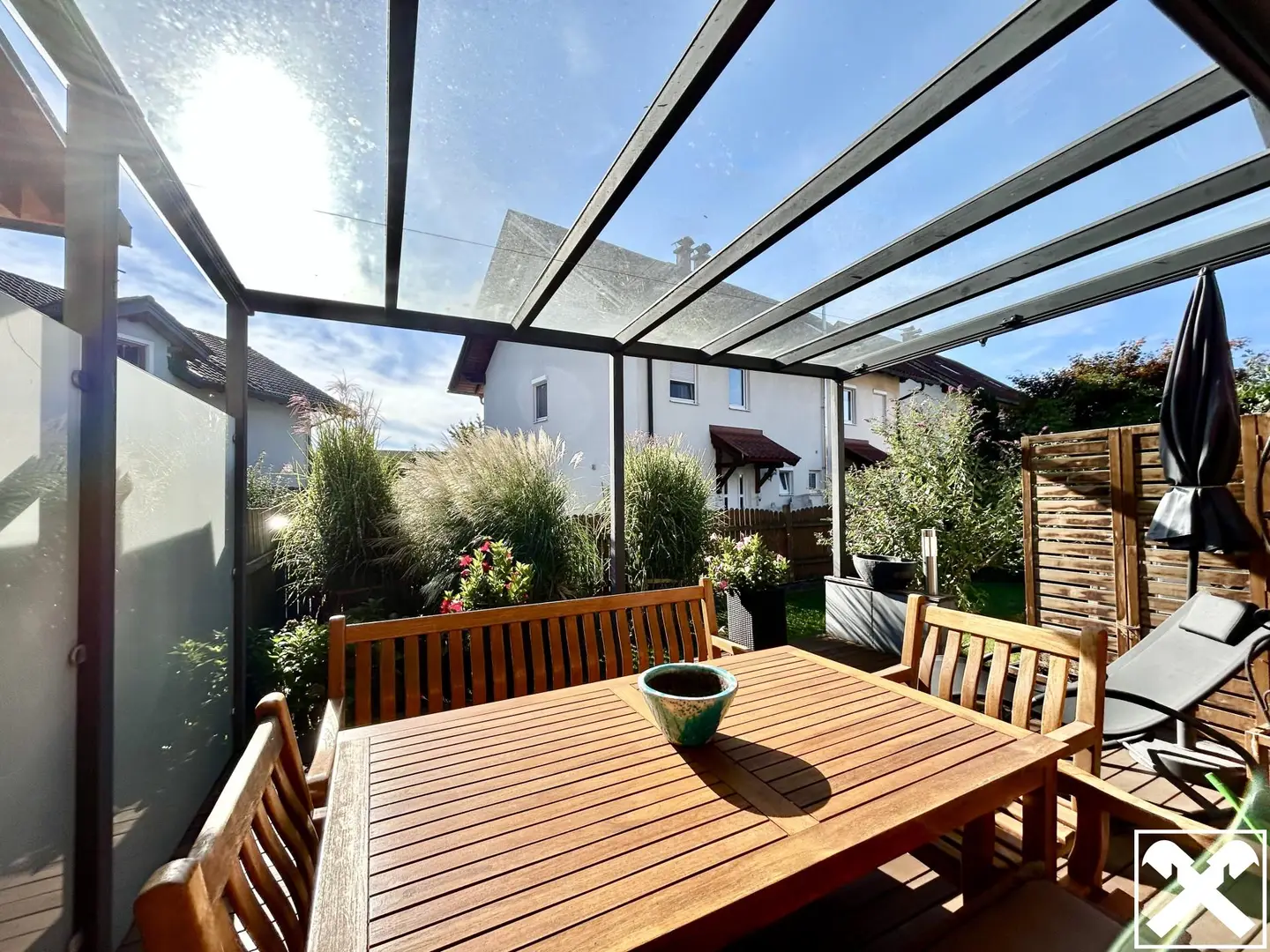 Überdachte Terrasse