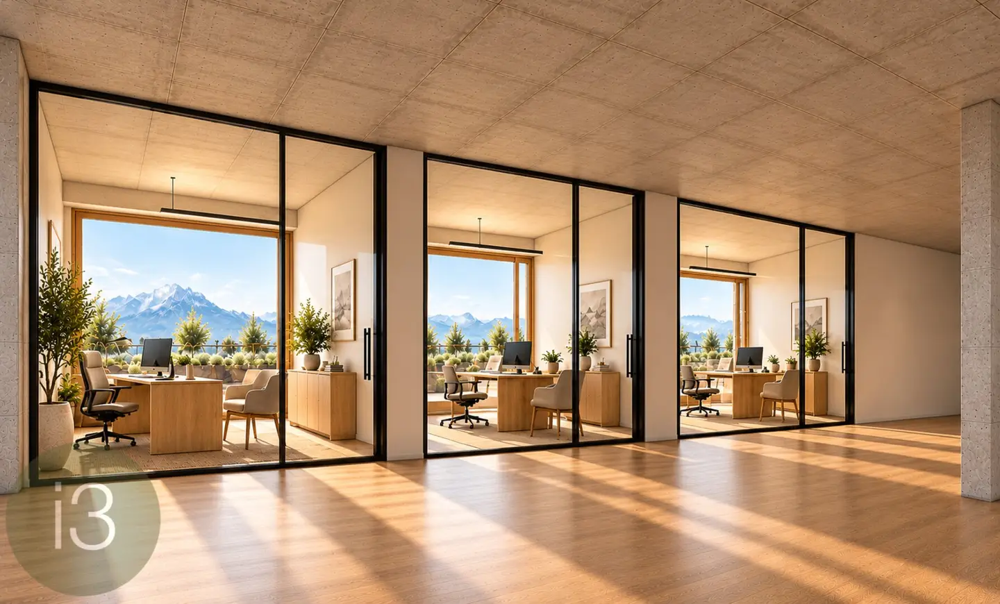 Neubaubüro - 181 m² - Viel Licht. Viel Raum. Viele Möglichkeiten.