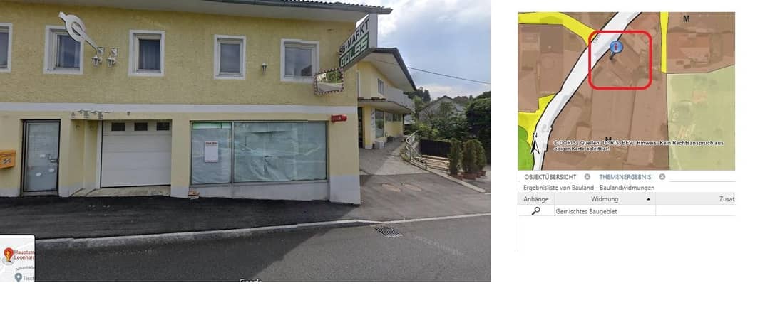 Zentrum St.. Leondhard M Widmung mit Altbestand- leerstehendes Gewerbeobjekt plus Wohnhaus ES GIBT EINE HOHE LEERSTANDSFÖRERUNG VOM LAND