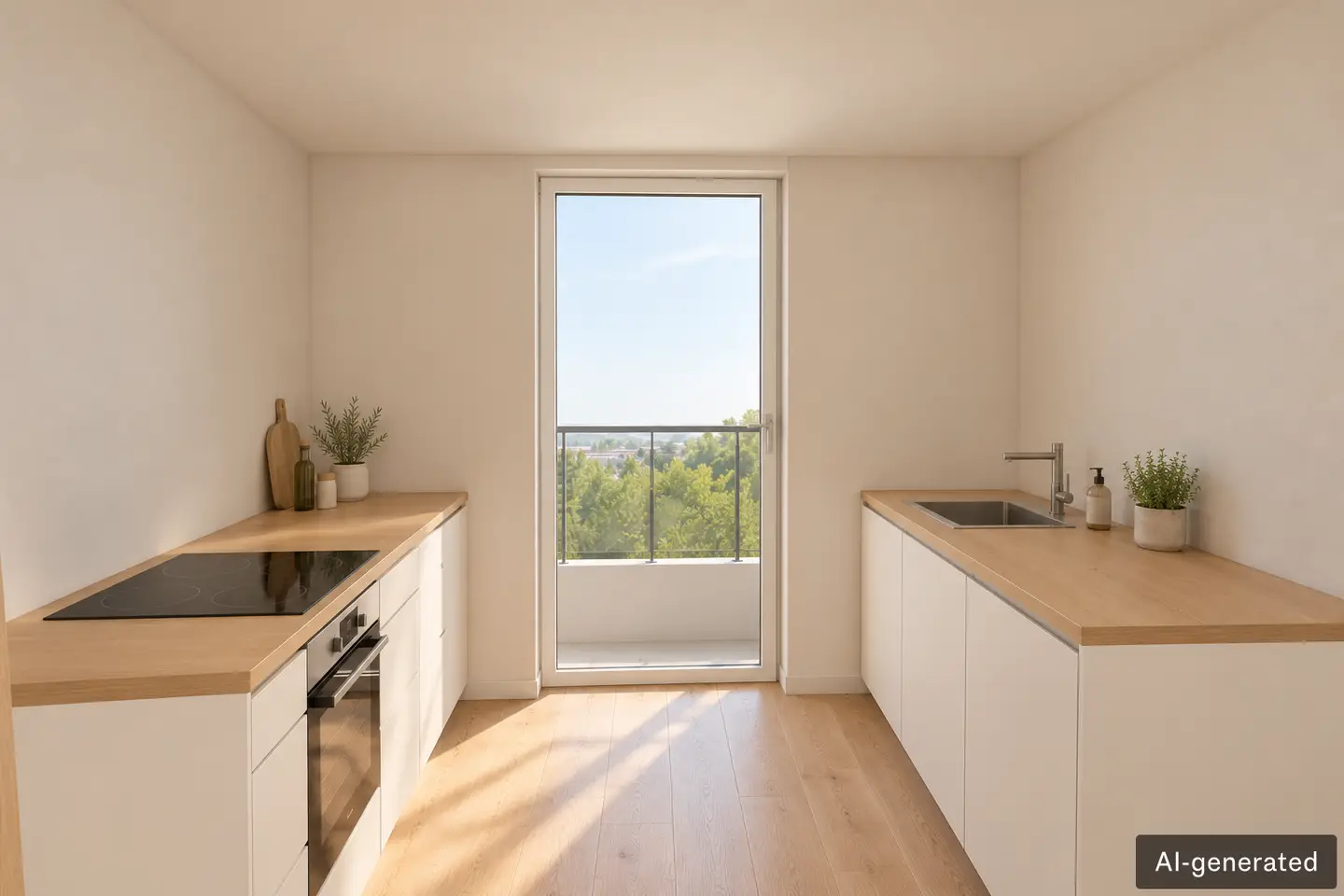 Lichtdurchflutete Wohnung mit zwei Balkonen im Neubau