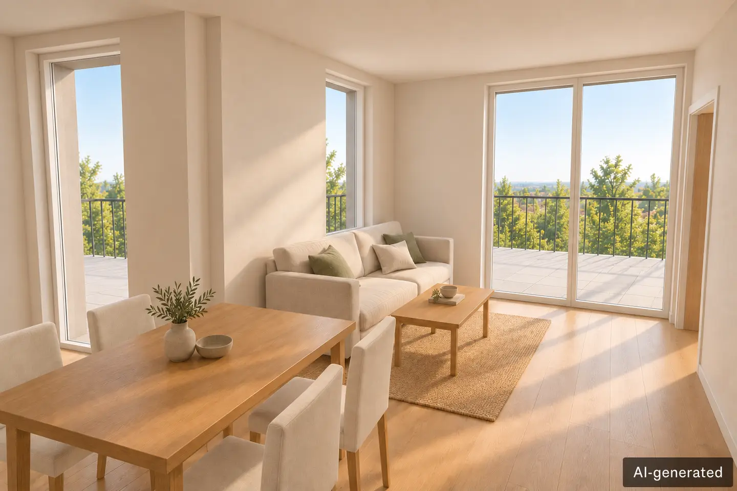 Wohnung im Neubau mit großzügigem Balkon und Aufzug