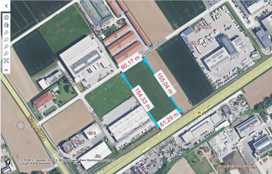 Grundstück mit B Widmung- wir bauen Ihre Wunschhalle auch für LOGISTIKER