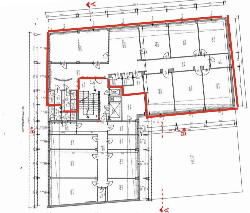 1130 Wien, Hieztinger Kai 169 Plan 1.OG