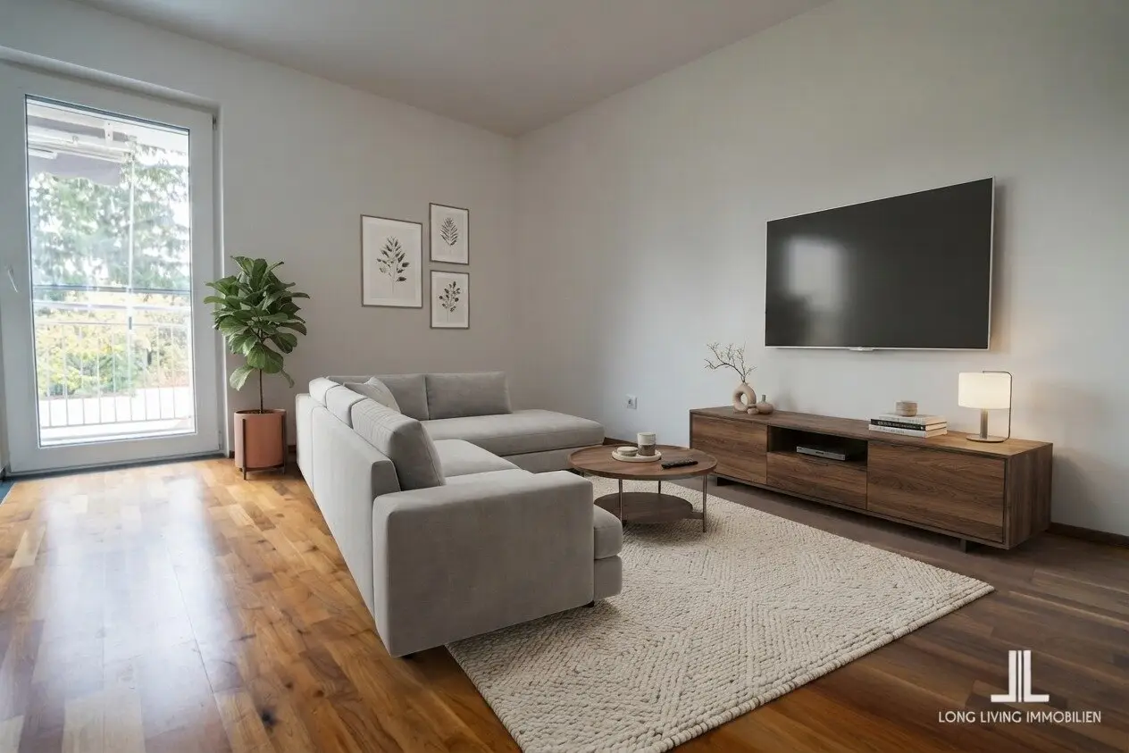 Helle 3-Zimmer-Wohnung mit Balkon und hochwertiger Küche