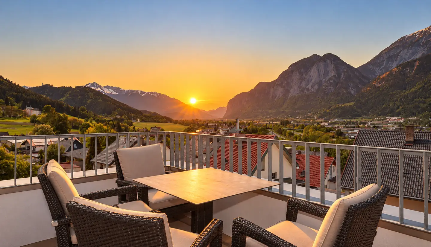 Wohnung mit großzügiger Terrasse Privatgarten und Weitblick